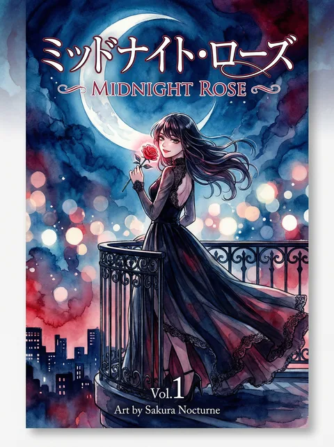 JM天堂 - 新作漫画《午夜玫瑰》封面